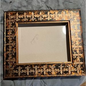 Gold/ Brown Fleur de Lis Frame
